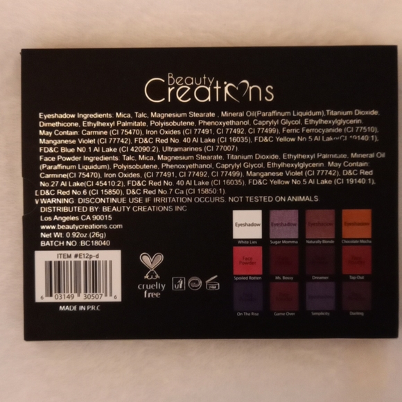 Eyeshadow  MINIPRO palette Beauty Creations - Picture 3 of 4